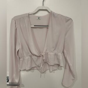 Sunday Best Front Tie Blouse